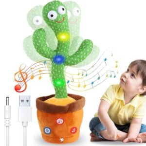 Talking Cactus Baby Toys for Kids – Dancing Cactus Toy with Singing, Recording, and Fun Educational Features