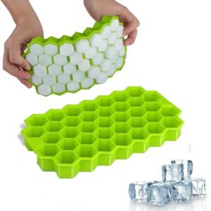 Ice Cube Tray Silicone for Freezer Honeycomb 37 Cavity | Flexible, BPA-Free, Food-Grade Tray