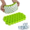 Ice Cube Tray Silicone for Freezer Honeycomb 37 Cavity