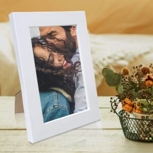 Table/Wall Photo Frame for Home Decor, Bedroom, Table Top, Office Desk, Living Room | One Piece | Size 4x6 Inch - White