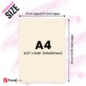 Standard A4 Size for Convenience