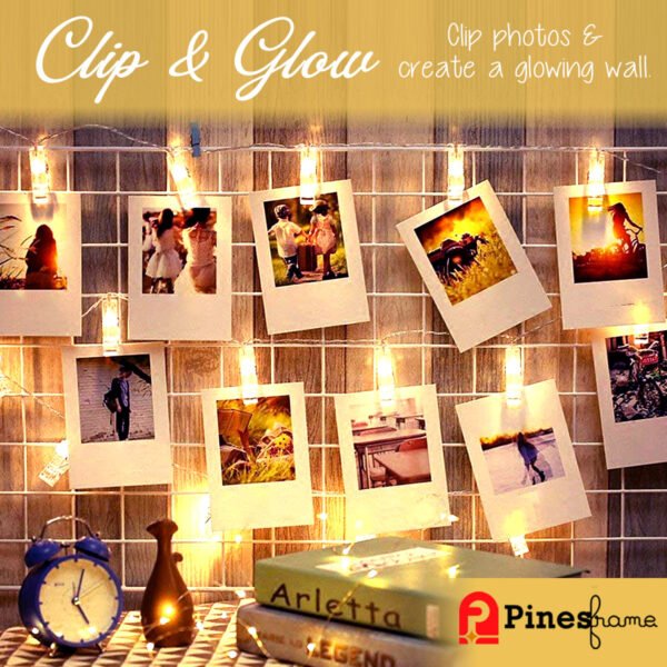 LED Clip Light String with Mini Photoss