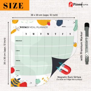 Perfect Size 12″x12″ for Meal Tracking