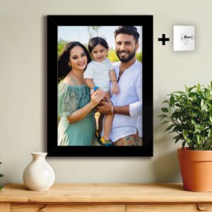 Synthetic Photo Frame 8x10 Inch for Wall | Modern Frame for Home Décor, Bedroom, Office Desk, Living Room - Black