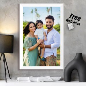 Synthetic Photo Frame 8x12 Inch for Wall | Modern Frame for Home Décor, Bedroom, Office Desk, Living Room - White